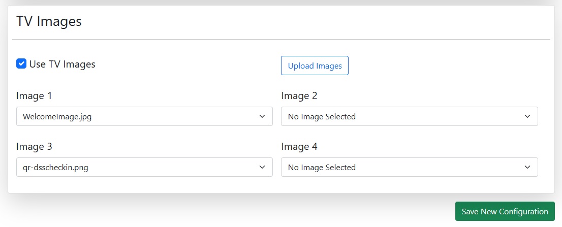 Adding TV Images for digital signage