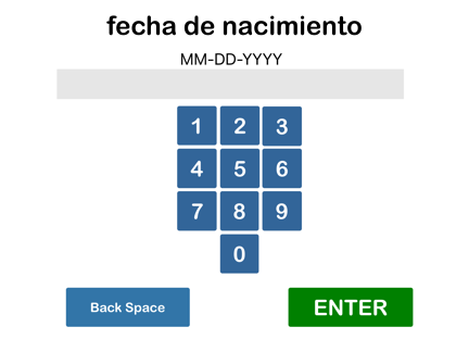 Use DOB for verification on Apple iPad kiosk