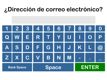 Collect an Email Address at the kiosk