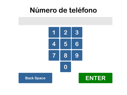 Collect the patient phone number on Apple iPad kiosk